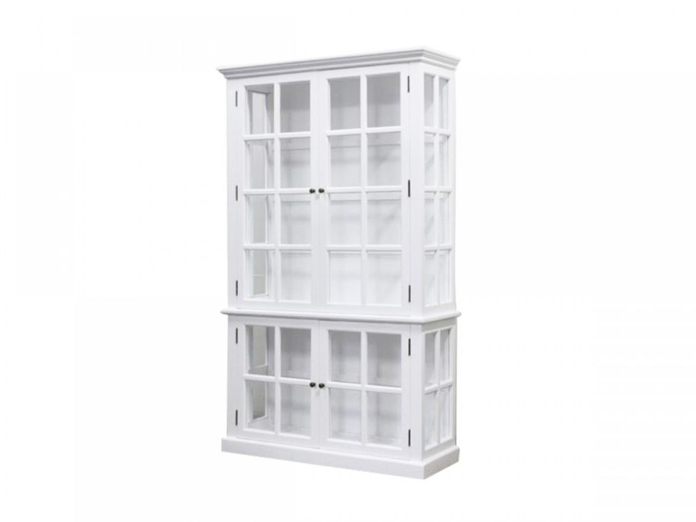 Chic Antique vitrineskap Marseille 4 hyller 40020201