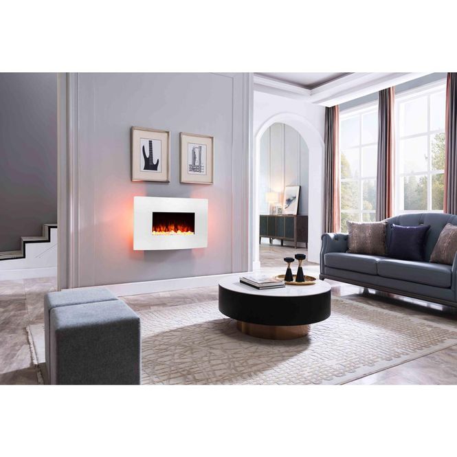 Hovedbilde Narvik Vegghengt Elektrisk Peis - 2000 watt