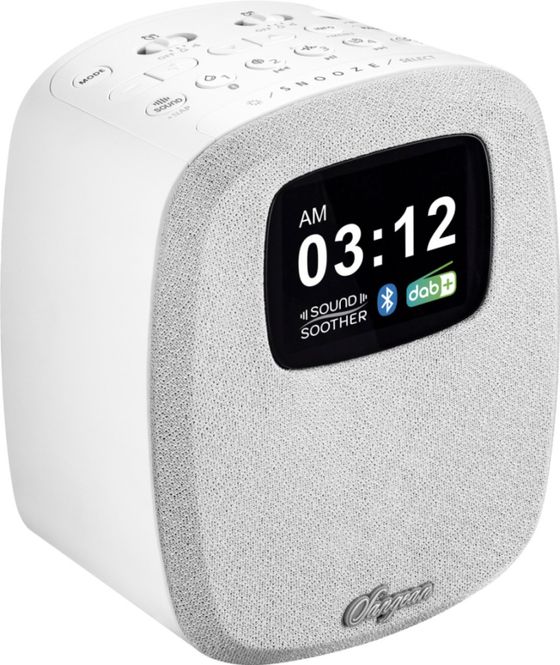 Hovedbilde Sangean klokkeradio DCR 83 hvit, innsovningslyder 