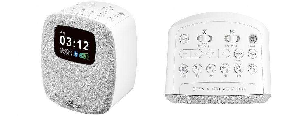 Sangean klokkeradio DCR 83 hvit, innsovningslyder 
