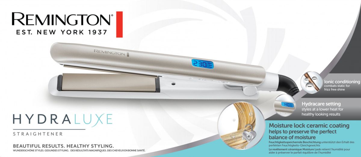 Remington Rettetang HYDRAluxe S8901, hvit/sølv 110 mm 278901S 
