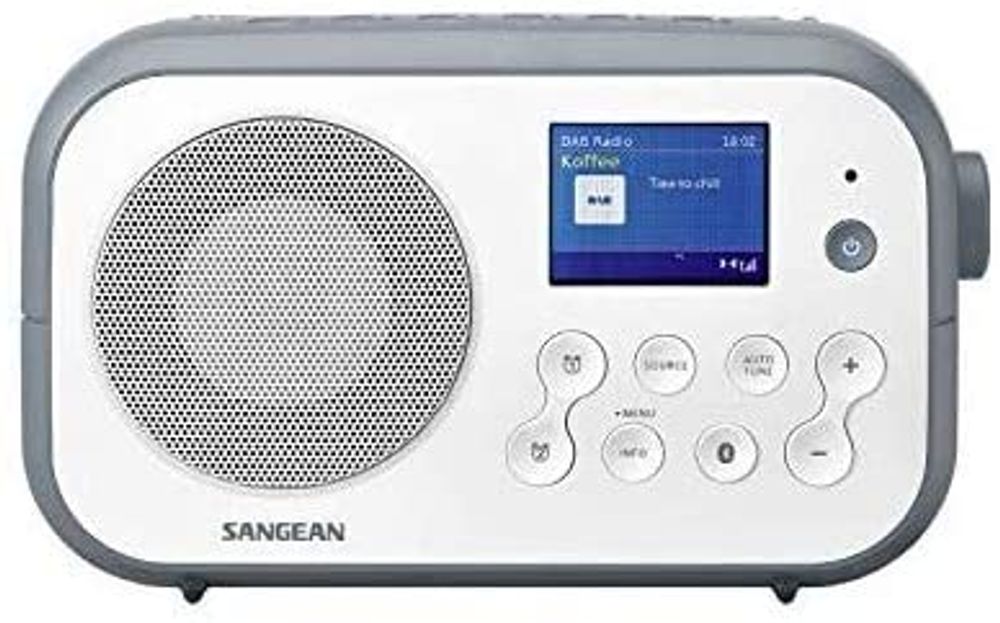 Sangean dab radio DPR42 BT hvit/grå med blåtann/Bluetooth 340041