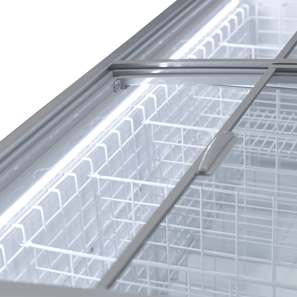 Scandomestic displayfryseboks grå 501 liter SIF700ADGC