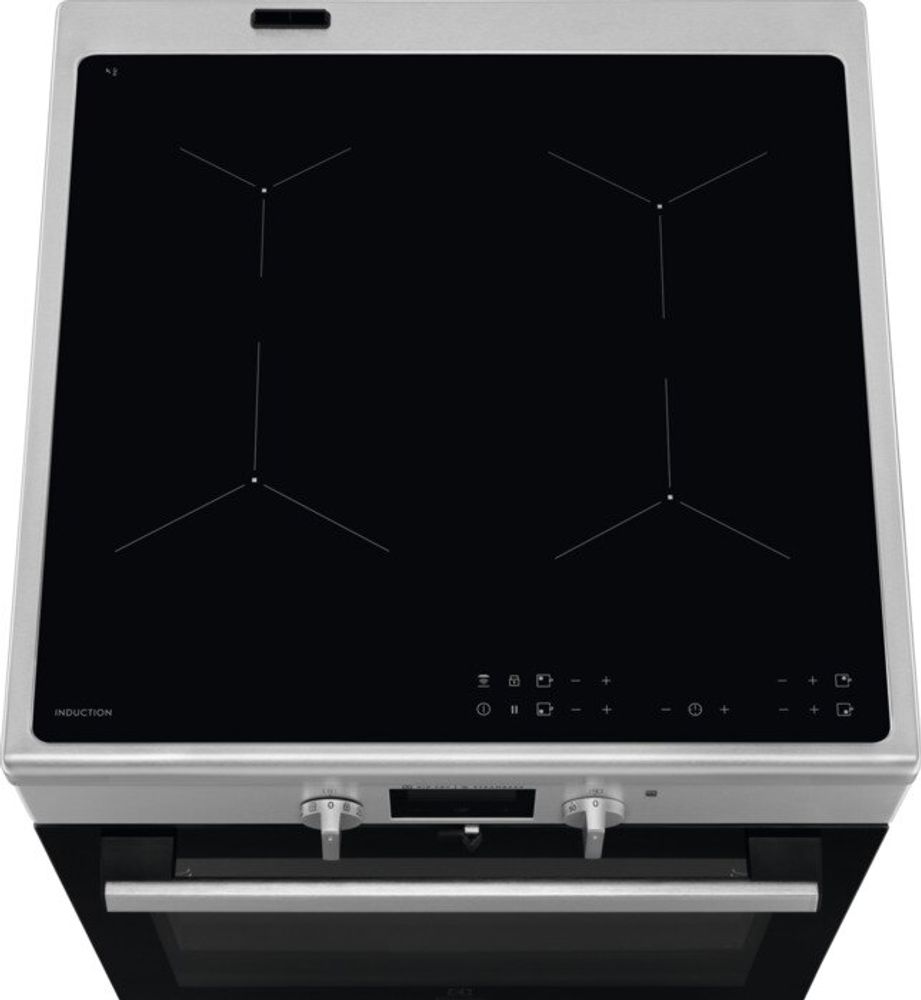 Electrolux komfyr induksjon stål LKI66440NX  