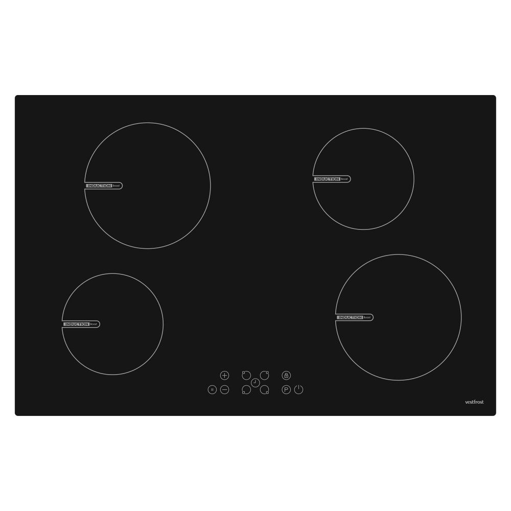 Vestfrost platetopp induksjon svart 78 cm VIH 1080 P