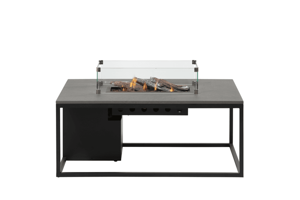 Trend Collection rektangulært peisbord grå aluminium/svart