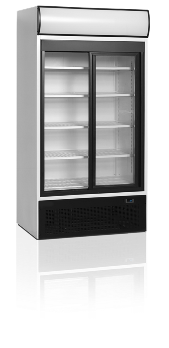 Tefcold display kjøleskap hvit 2 skyvedør FSC1000S 