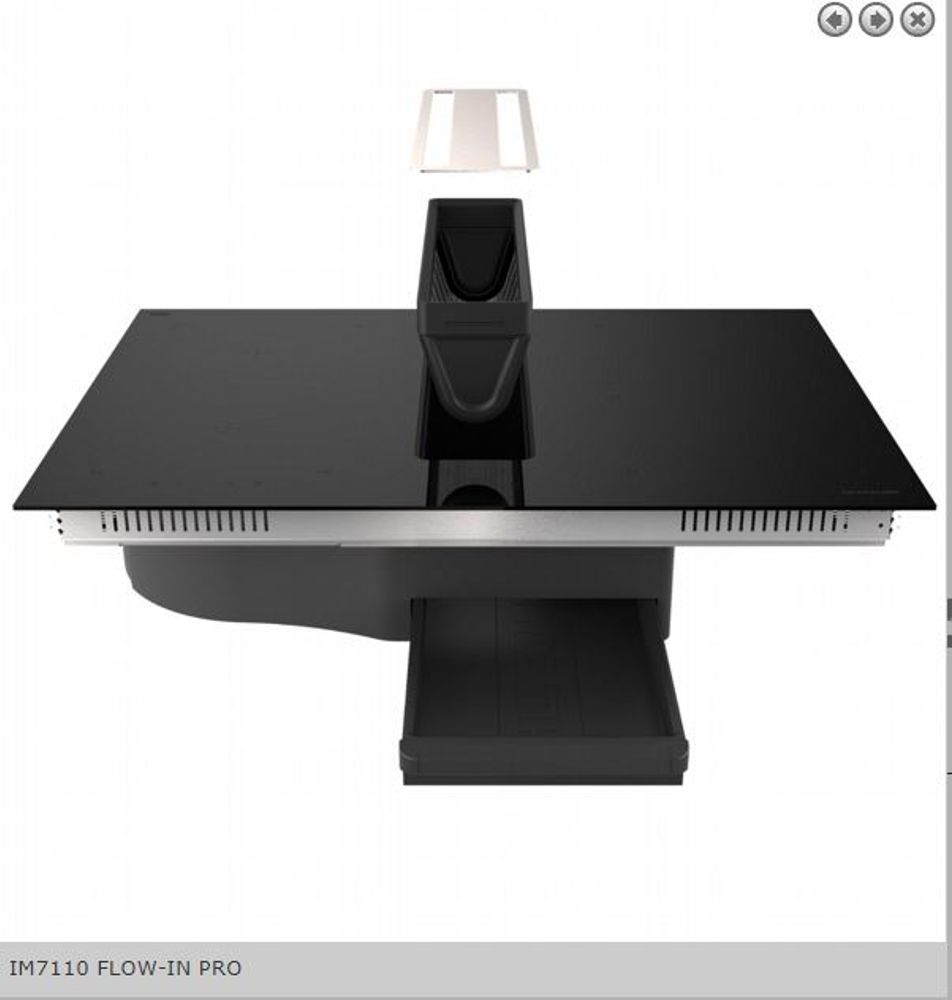Silverline platetopp med integrert ventilator 80 cm svart IM 7110-80 INT 