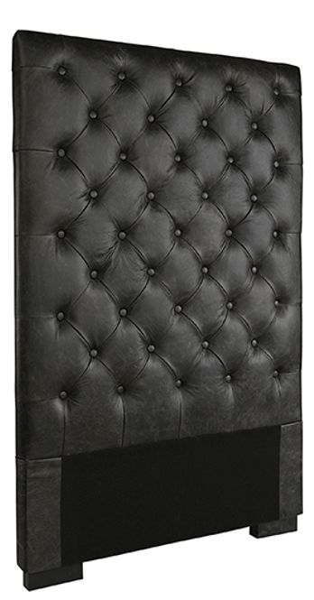 Hovedbilde Artwood Sengegavl VIENNA svart lær (2 størrelser) 7511-432