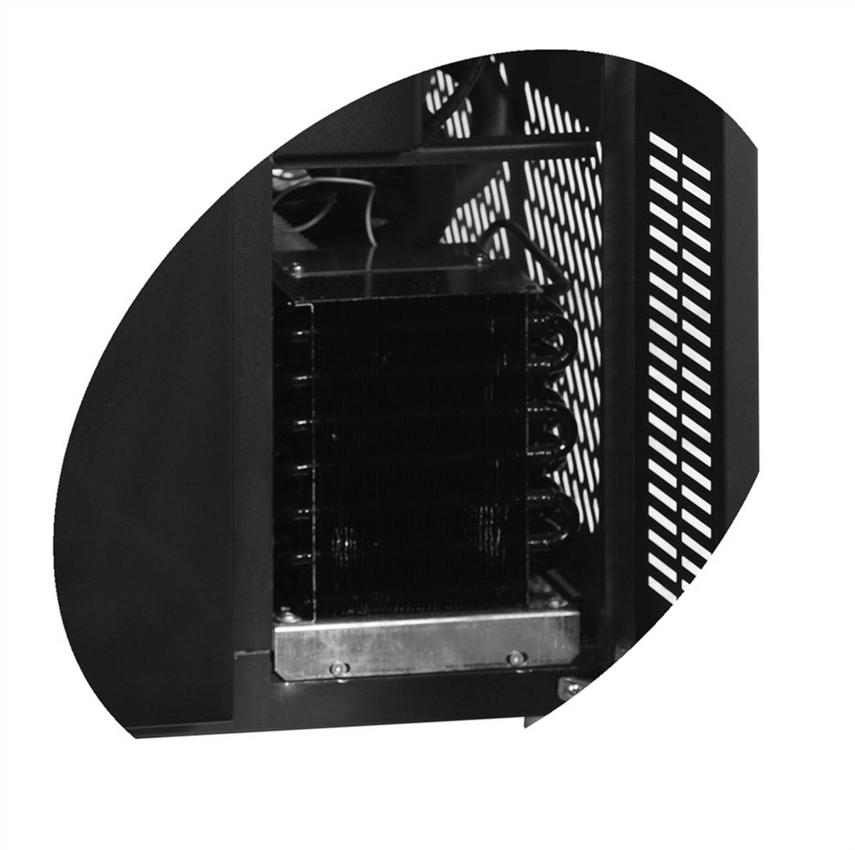 Tefcold fatkjøler svart 86 cm CKC8 