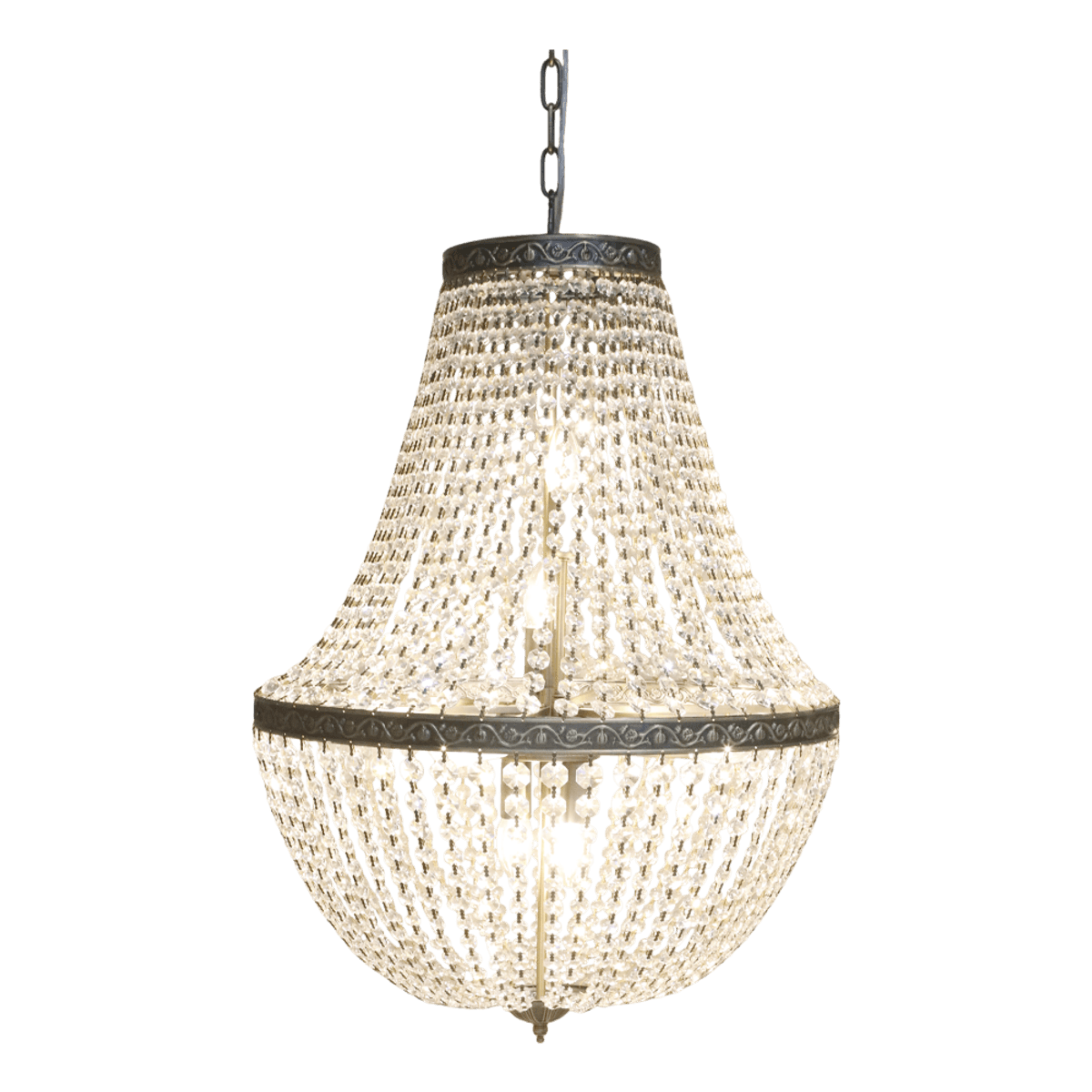 Chic Antique lysekrone versailles med glassprismer 71136213