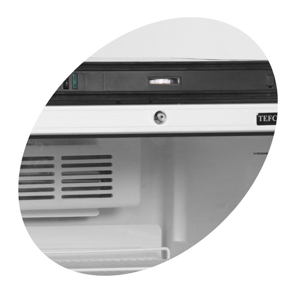 Tefcold display kjøleskap hvit 163 cm FS1280 