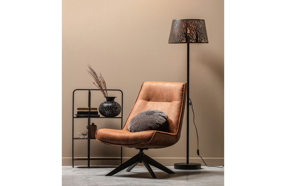 Woood Keto gulvlampe antikk metall svart
