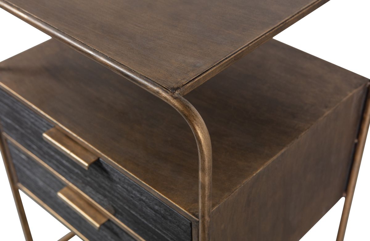 BePureHome Polite Nattbord Antikk Messing