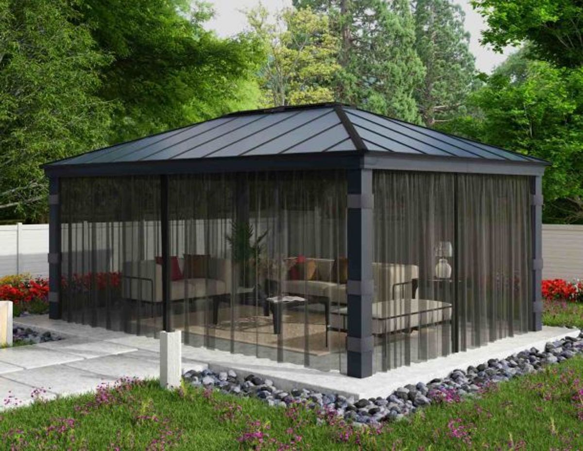 Canopia by Palram - Gazebo Dallas - Netting 422 x 607 cm - 4Pk 707220