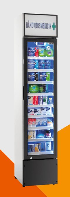 Hovedbilde Vibocold display kjøler for reseptfri medisin 188 cm 