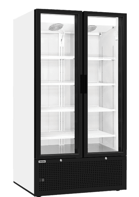 Hovedbilde Vibocold display kjøleskap 2 dører sort 201 cm VD 1190