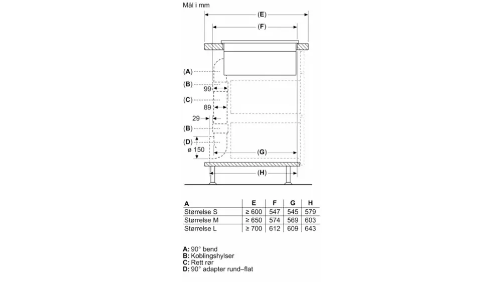 Siemens EH811BE15E iQ300 Induksjonstopp med ventilator 80cm