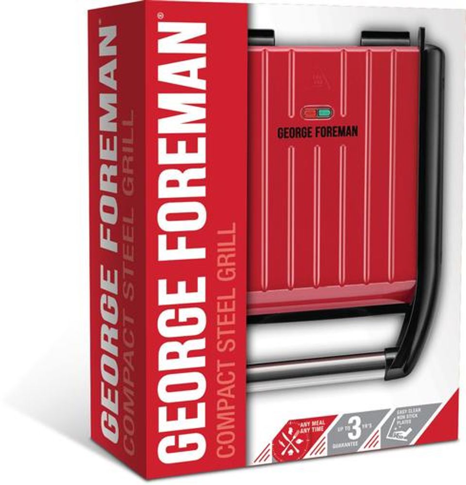 George Foreman compact stålgrill 2025030 