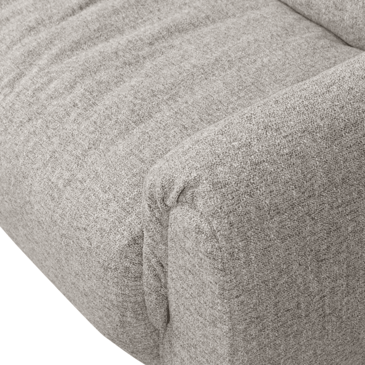 WOOOD sofa 3 seter Baggy vevd stoff naturel melange 377531-NM