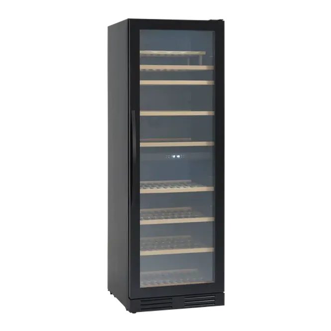 Hovedbilde Scandomestic vinskap 2 soner sort med plass til 126 flasker ...