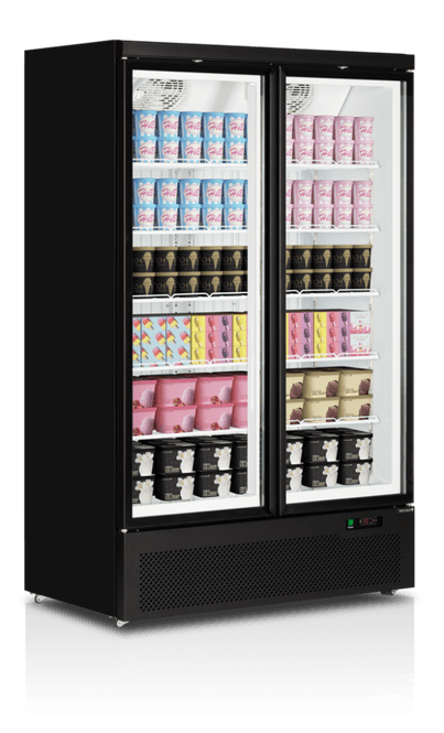 Hovedbilde Tefcold display fryseskap sort og hvit 203 cm Atom Maxi ...