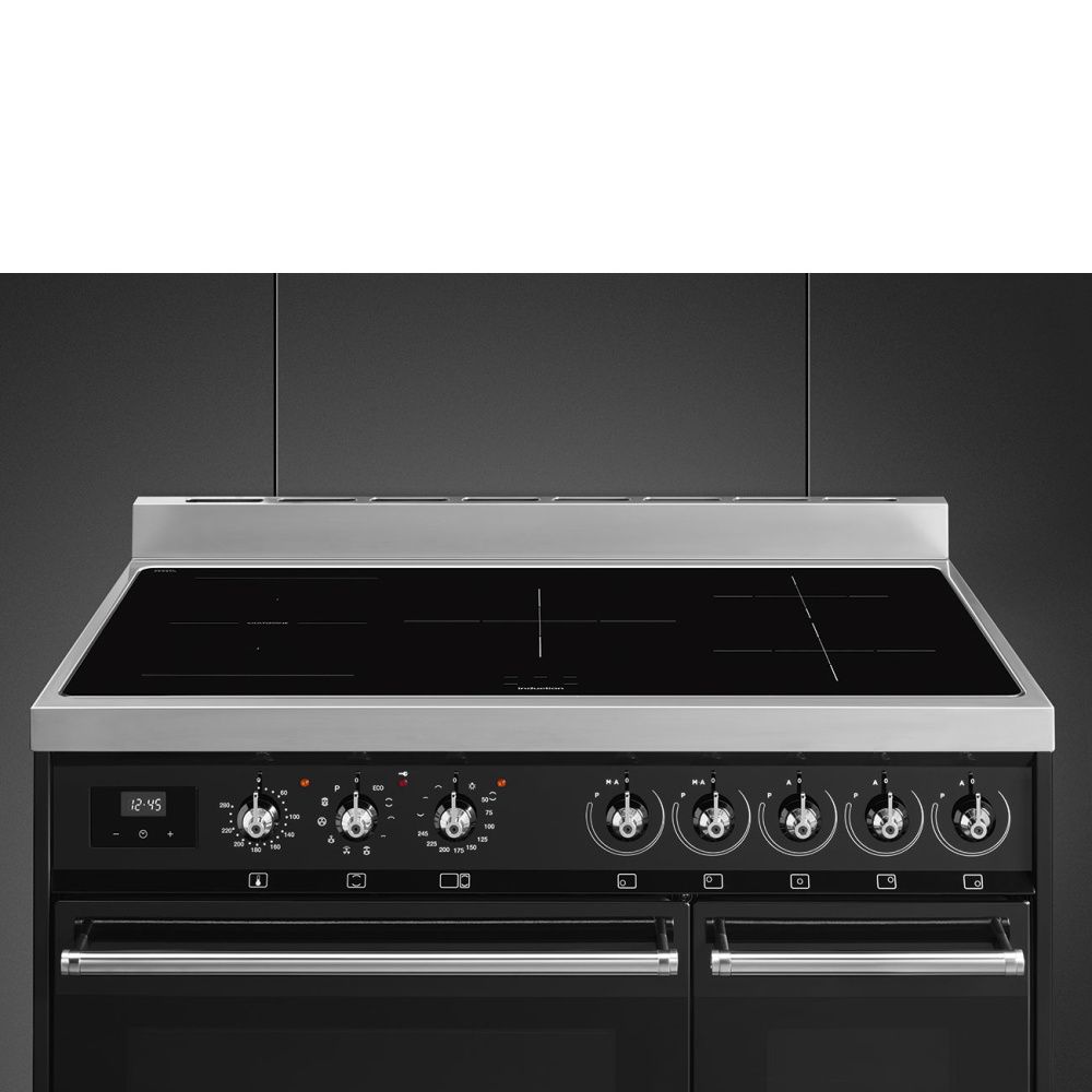Smeg Induksjon komfyr Symphony Svart C92IPBL9-1 