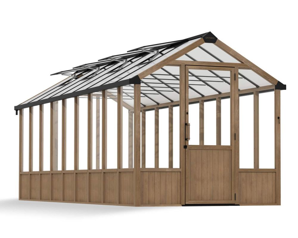 Canopia by Palram Natura Cedar drivhus i cedertre 249 x 641 cm 707582