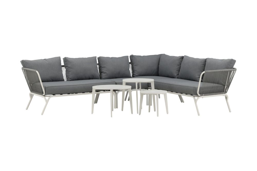 Venture Design Roxo hjørnesofa gruppe hvit og grå farge