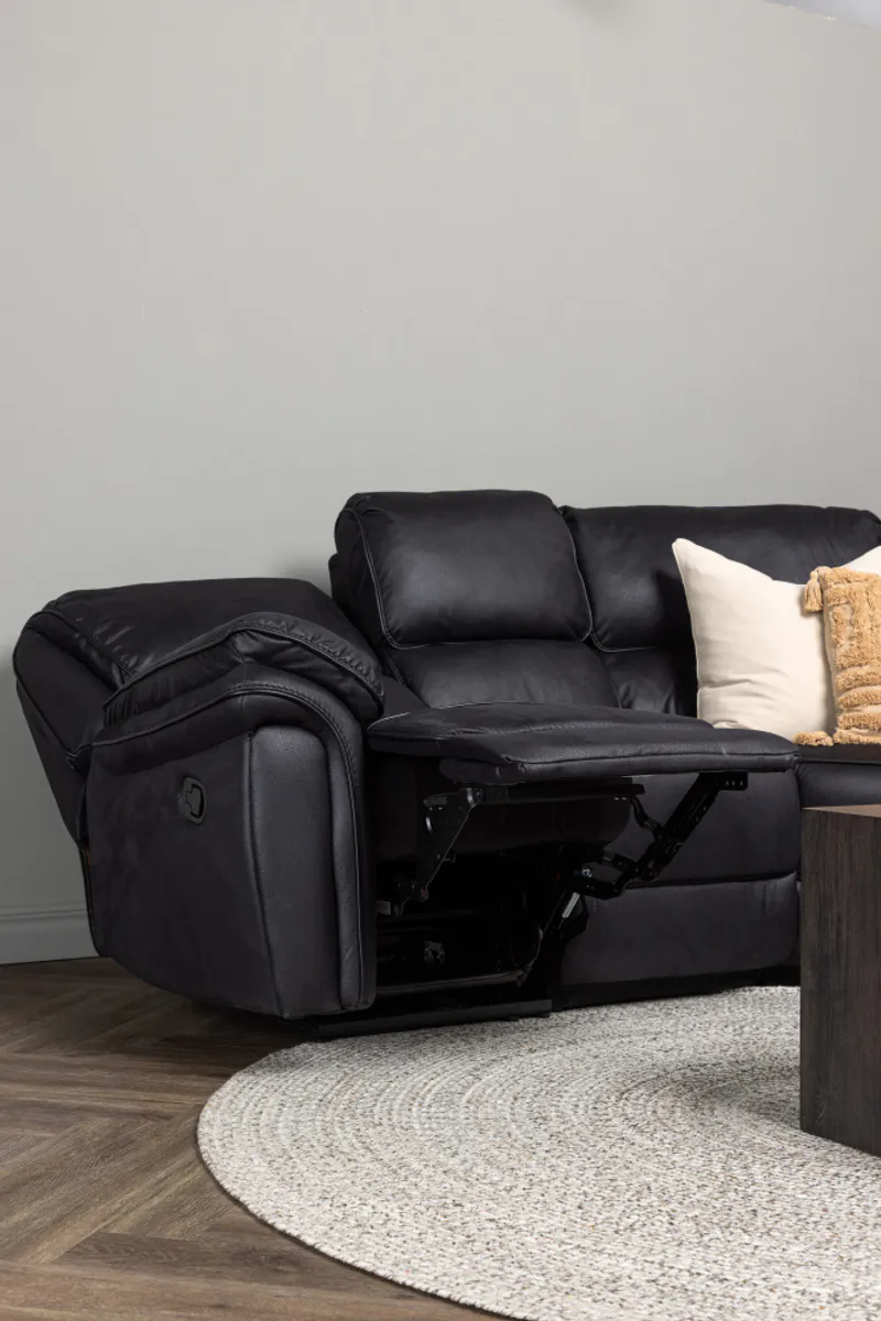 Venture Saranda Recliner Hjørnesofa Svart