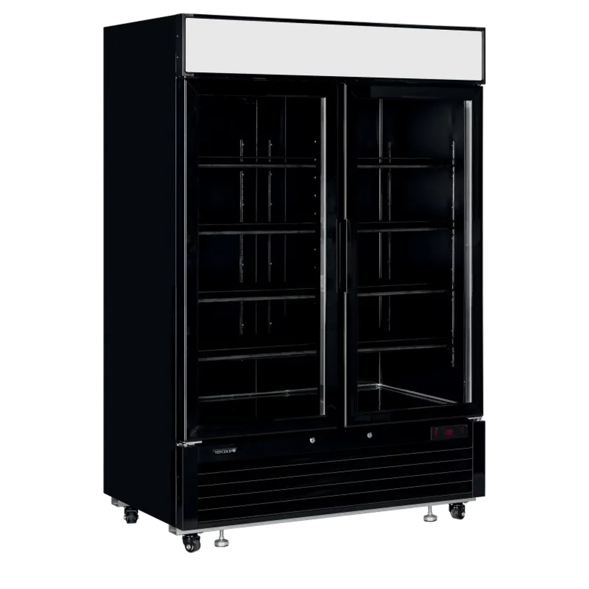 Tefcold displayfryseskap 2 dører sort 218cm LGF5000B