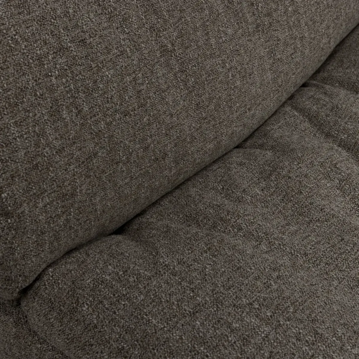 WOOOD sofa 3 seter Baggy vevd stoff grå melange 377531-WM