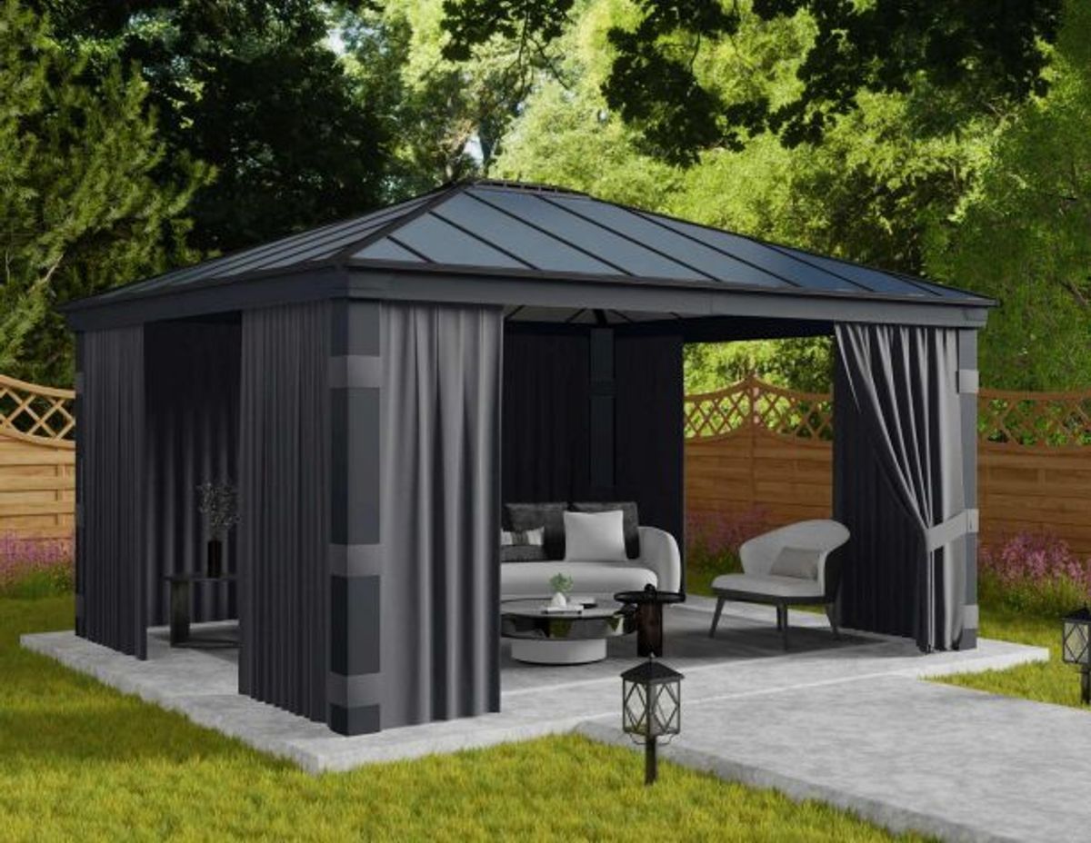 Canopia by Palram - Gazebo Dallas - Gardiner 360 x 483 cm - 4Pk 706598
