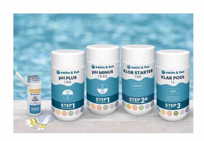 Hovedbilde Swim & Fun basseng start sett klor