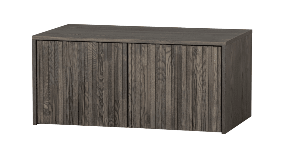 WOOOD oppbevaringsbenk 88 cm espresso ask 374040-E
