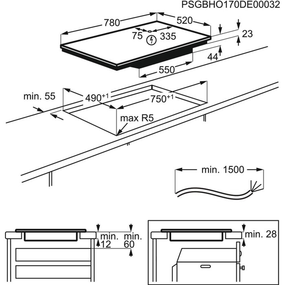 AEG Platetopp 9000 SensePro Induksjon med Hob2Hood IAE84881FB 949597647