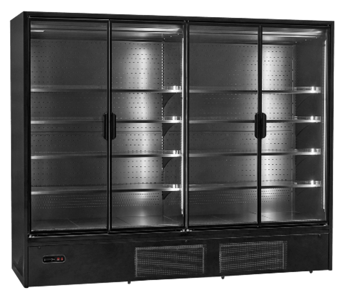 Vibocold Indiana display kjøleskap 4 hengslede dører INDI85 2500 0505
