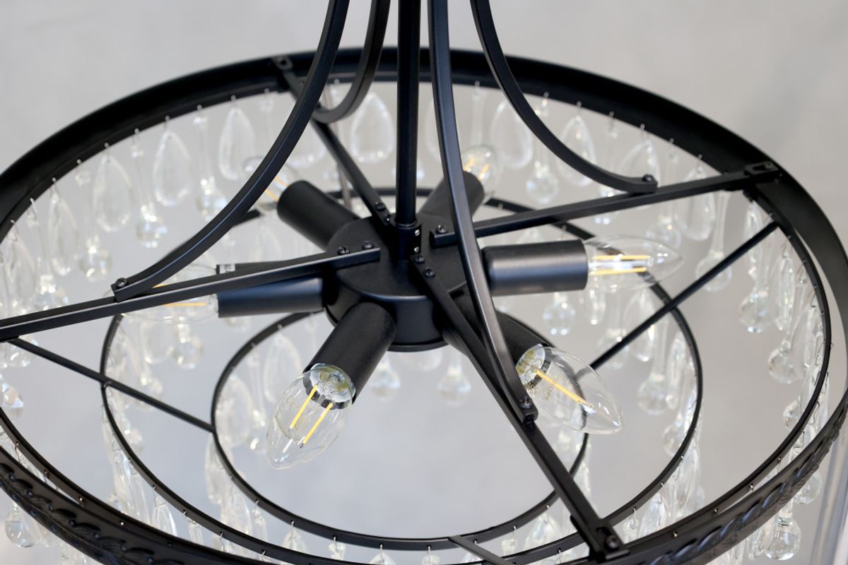 Chic Antique lysekrone Versailles lysekrone med dråpeformede glassprismer H49/Ø50 71140024
