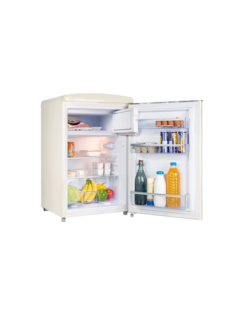 FrigeluX retro vintage kjøleskap med innebygget frys creme 108 L R4TT108RCD