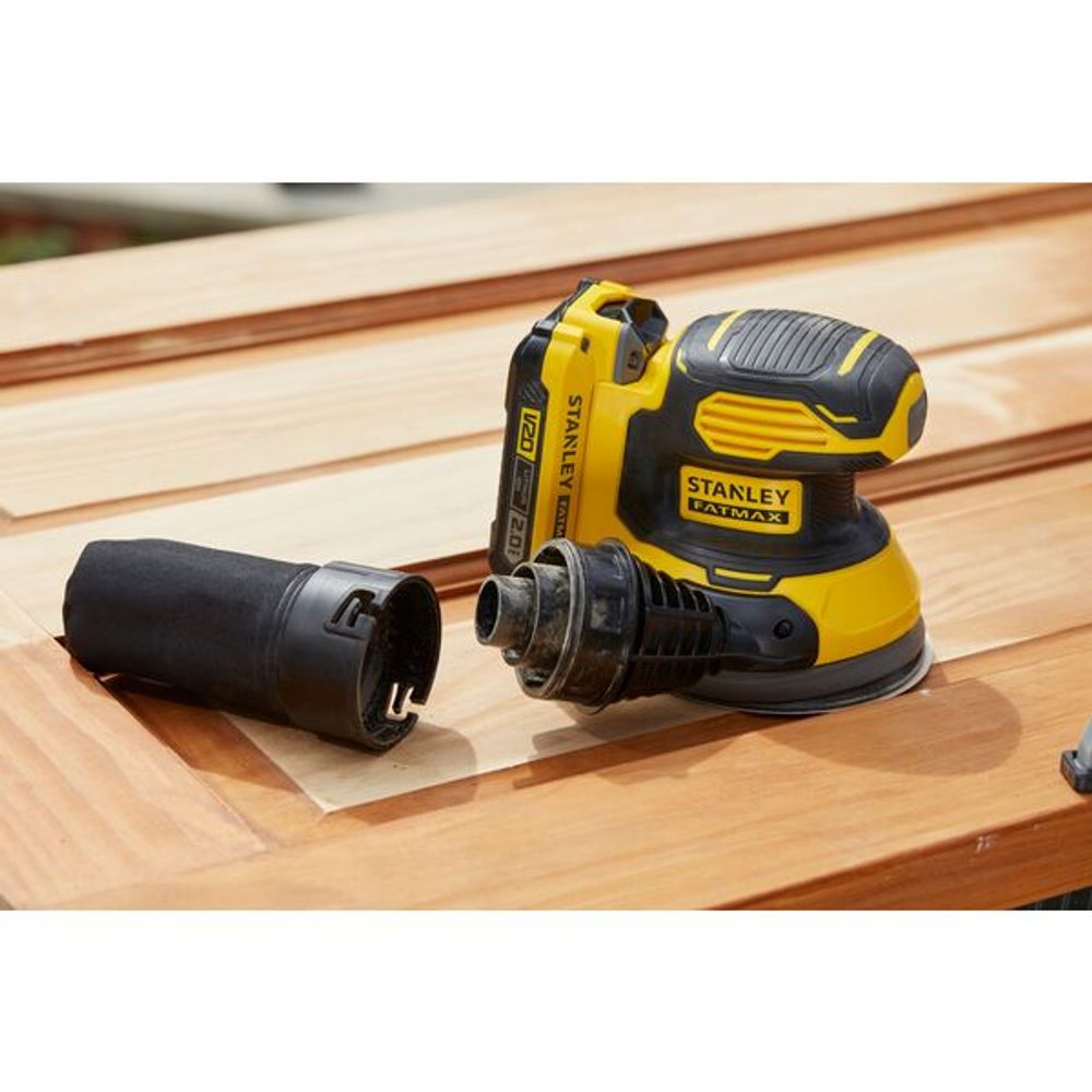 Stanley Fatmax eksentersliper 18V 125mm SFMCW220B-XJ