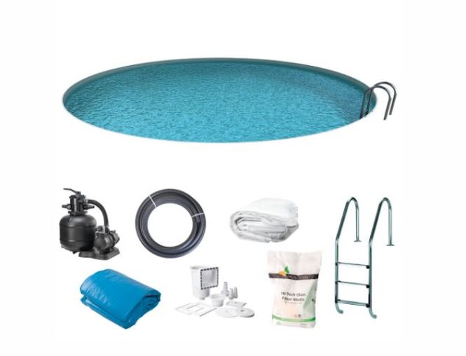 Hovedbilde Swim & Fun basseng rundt Ø 420 x 120 cm KPE4227