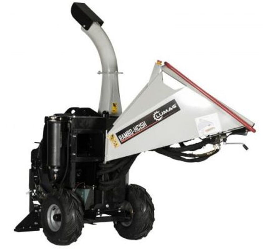 Lumag fliskutter 15HK hydraulisk Innmater Ø 120 mm Tysk kvalitet HC15H