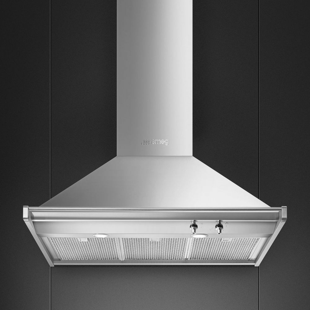 Smeg ventilator Classic stål KD90HXE 90 cm