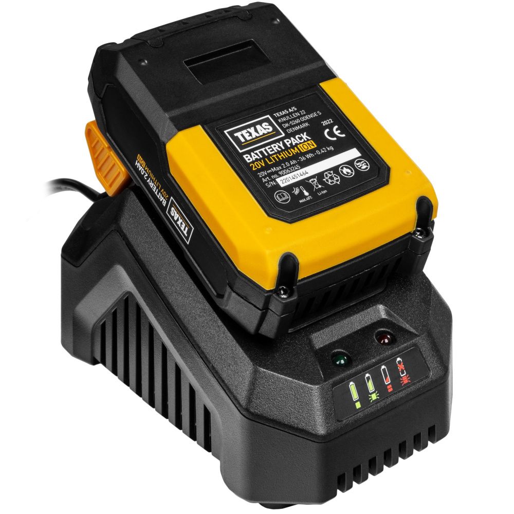 Texas grensag batteri 20V PCX2000 m/batteri+lader 90063255