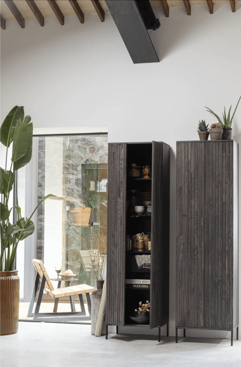 WOOOD Gravure New høyskap 210 cm espresso ask 373474-E