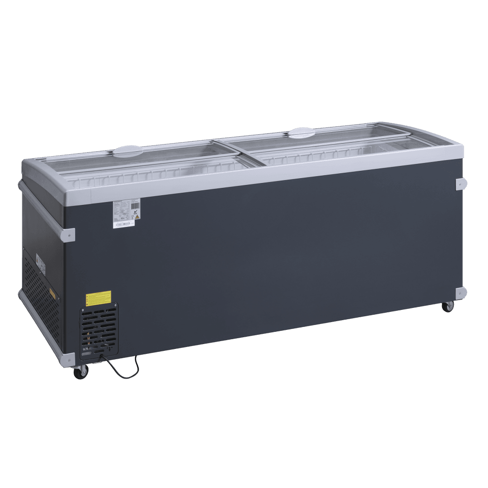 Scandomestic displayfryseboks grå 430 L SIF600ADGC