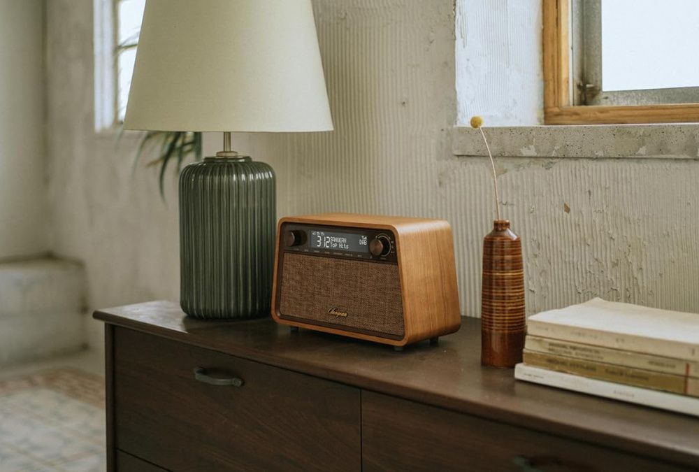 Sangean dab radio retro WR201D BT trehvit 342012