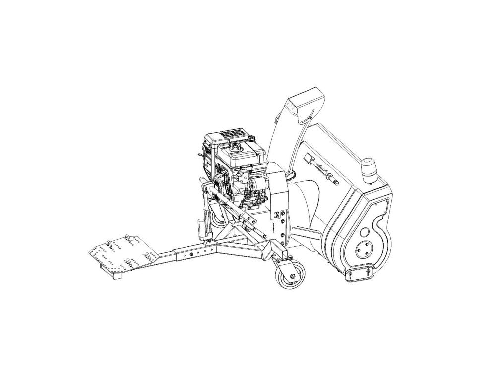 Snowpro ATV snøfreser 15 hk