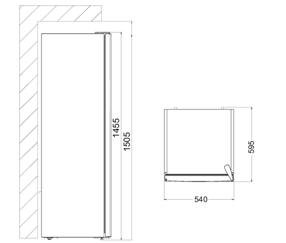 Vestfrost kjøleskap hvit 145,5 cm 26526