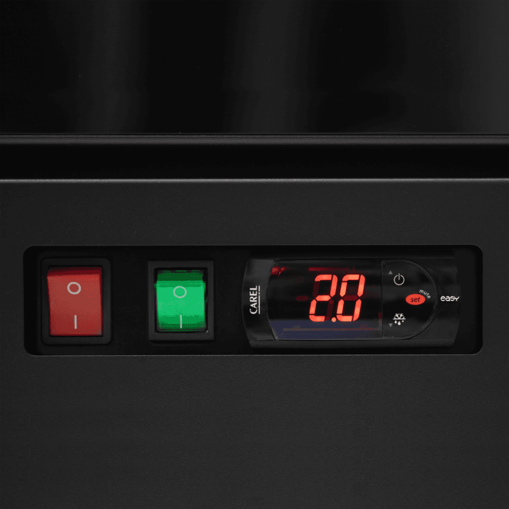 Tefcold display kjøleskap sort 203 cm Atom Maxi C1DB
